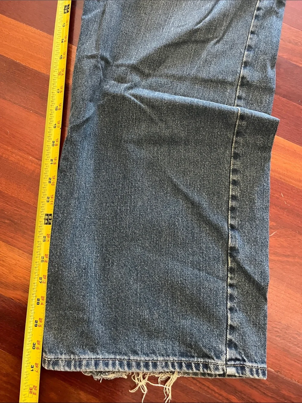 Mens 40x32 Nautica baggie straight leg blue jeans